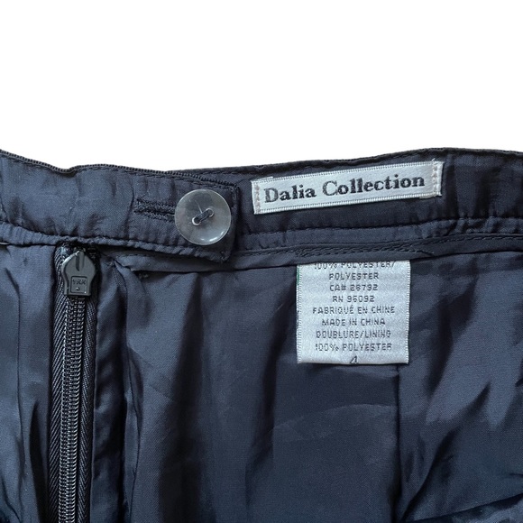 Vintage Black Velvet Maxi Skirt with Side Slit Small Medium - Picture 3 of 4